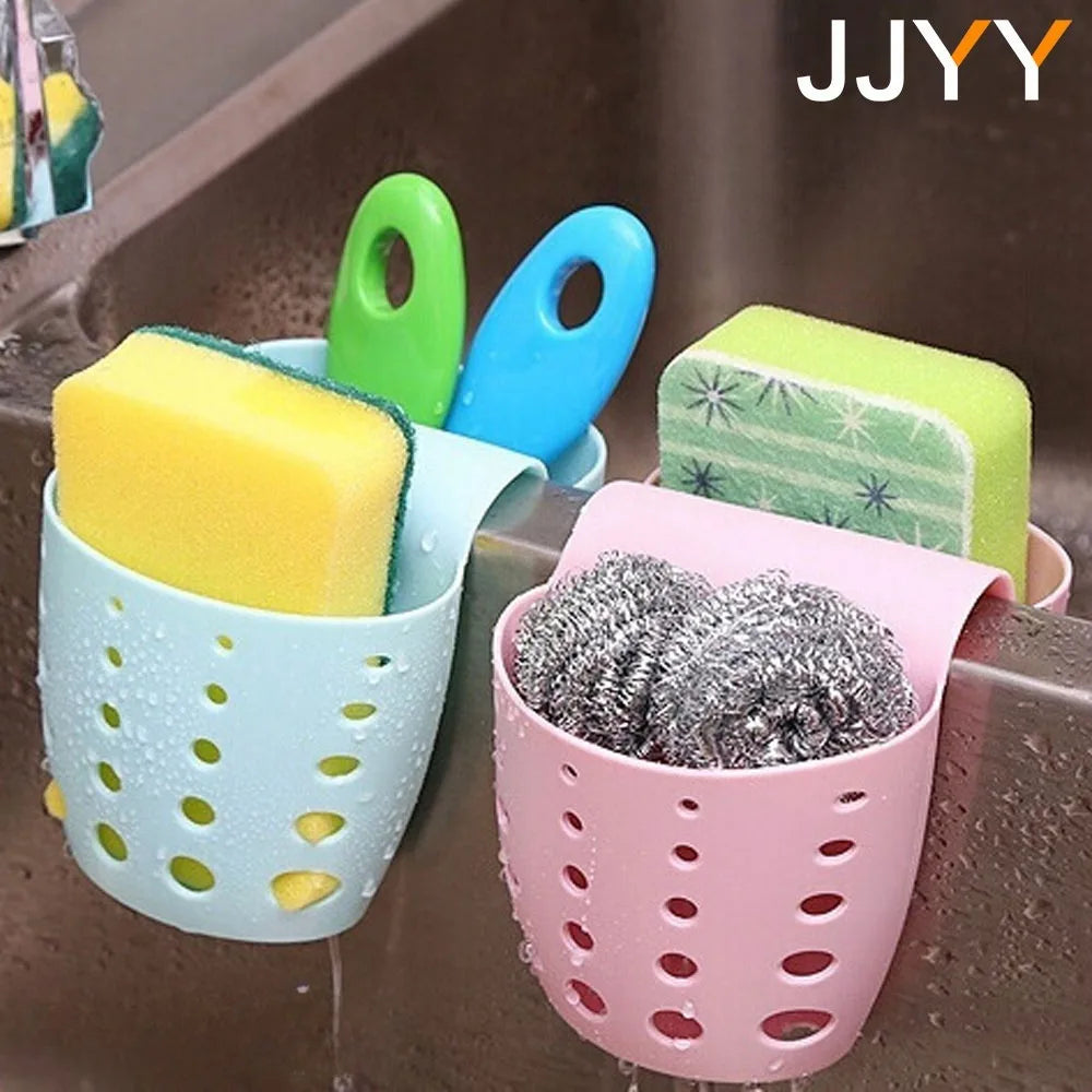 Kitchen Tools Kitchen Sink Saddle Style Double Silicone Sponge Holder Sink Rack Storage Organizer Soap Kitchen