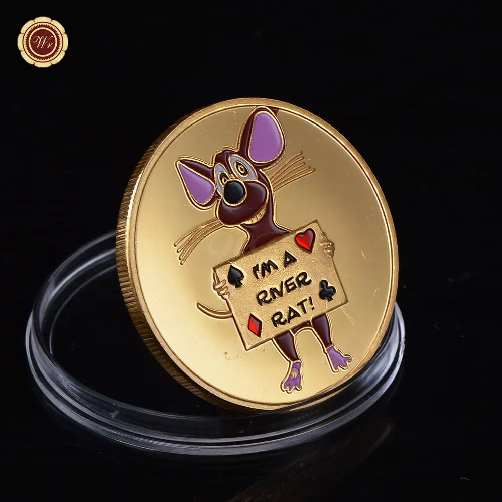 Metal Poker Card Guard Protector Poker Cards Metal Souvenir Chips Casino Dealer Coin Poker Game Hold'Em Accessories Lucky Item