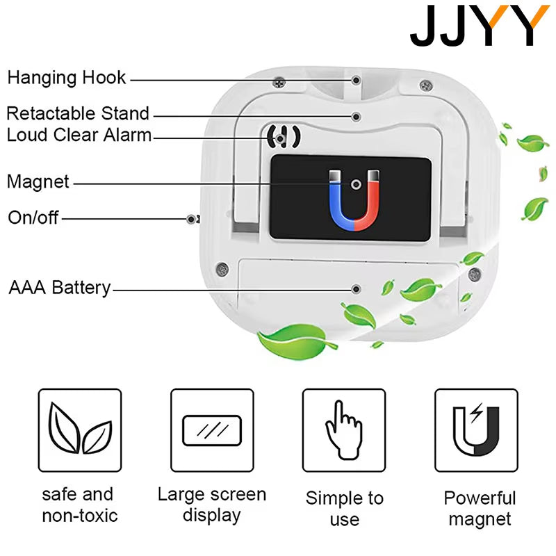LCD Digital Kitchen Timer Magnetic Cooking Large Count down up Clear Loud Alarm Home Kitchen Accessories