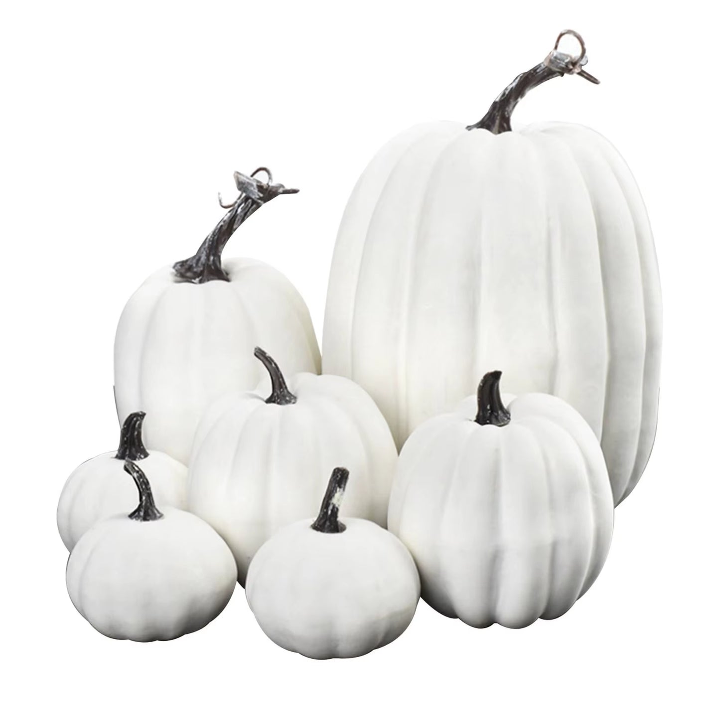 Artificial Pumpkins Assorted Fake Simulation Pumpkin for Halloween Thanksgiving Party Home Decoration DIY Halloween Props