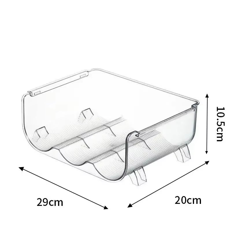 Water Bottle Holder,Kitchen Storage Organization and Storage,Stackable Cup Holder, Suitable for Cabinets, Plastic Refrigerator