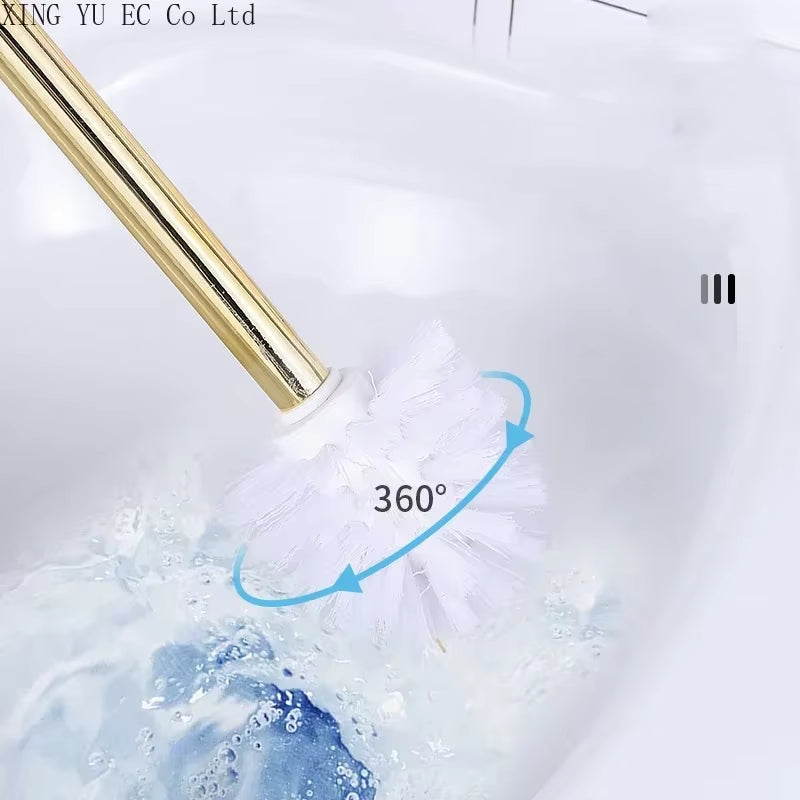 Household Cleaning Tool Toilet Brush Ceramic Marble Base Cleaning Brush Holder Bathroom Accessories Cleaning Tool Toilet Brush