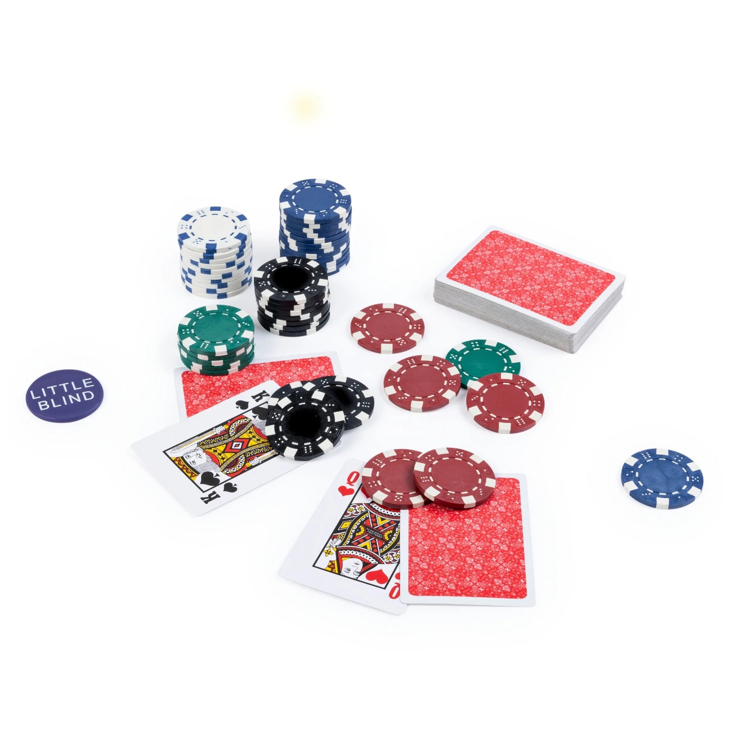 300-Piece Poker Set with Aluminum Carrying Case & Professional Weight Chips plus 5 Poker Dice