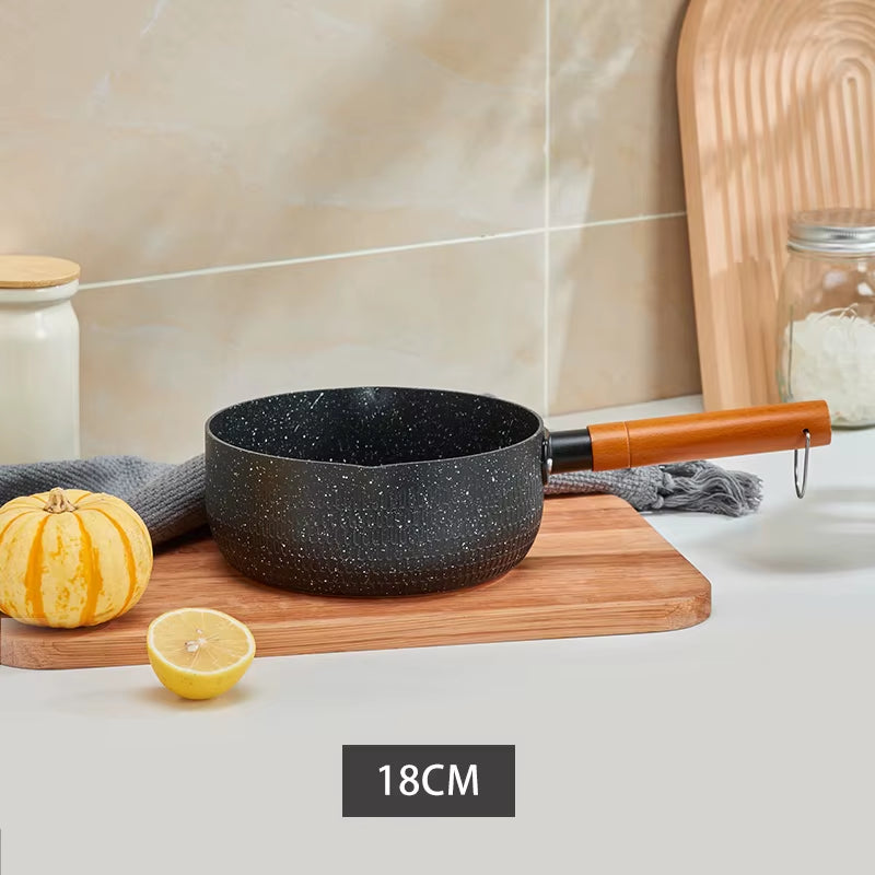 Multifunctional Snow Pot Non-Stick Pan Kitchen Utensils Stainless Steel Milk Pot Kitchen Practical Cookware Saucepan