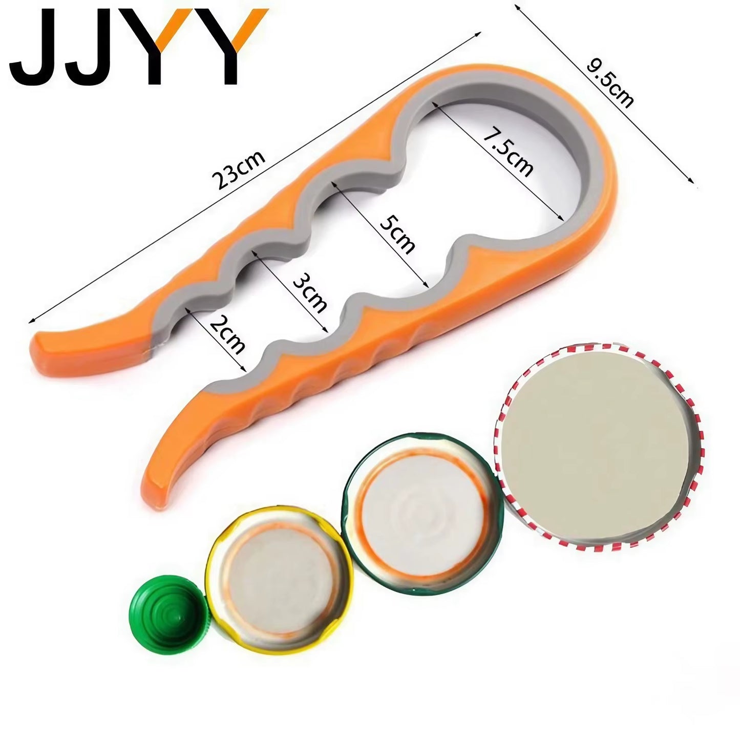 JJYY Multi-Functional Home Kitchen Can Opener Non-Slip Twist Bottle Opener Lid Opening Tool Kitchen Supplies