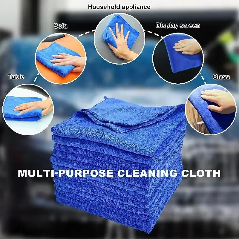 Microfiber Cleaning Cloths Lint Free Microfiber Cleaning Towel Cloths Reusable Cleaning Towelsthickened Absorbent Car Wash Towel