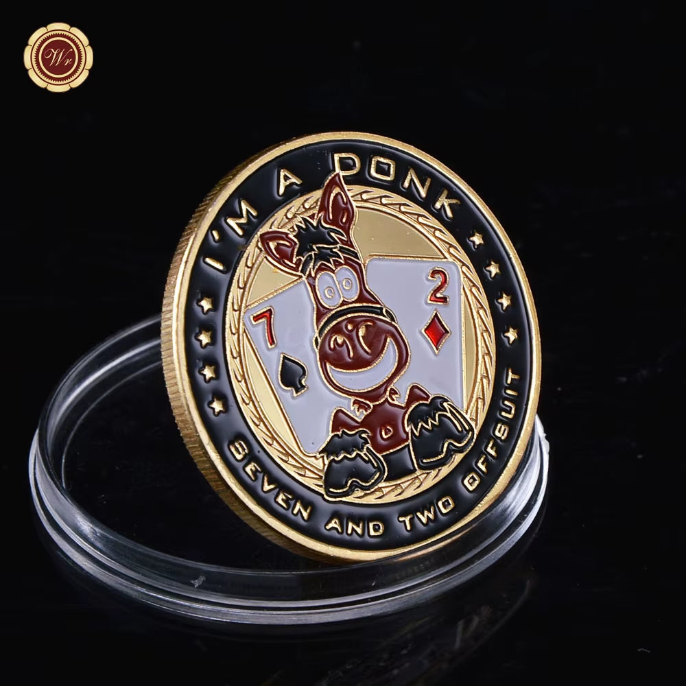 Metal Poker Card Guard Protector Poker Cards Metal Souvenir Chips Casino Dealer Coin Poker Game Hold'Em Accessories Lucky Item