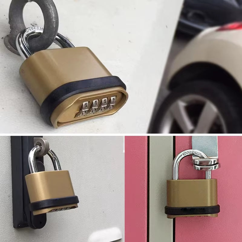 4 Digitals Code Password Combination Zinc Alloy Lock Padlock Hardware Accessories Waterproof Smart Padlock Security