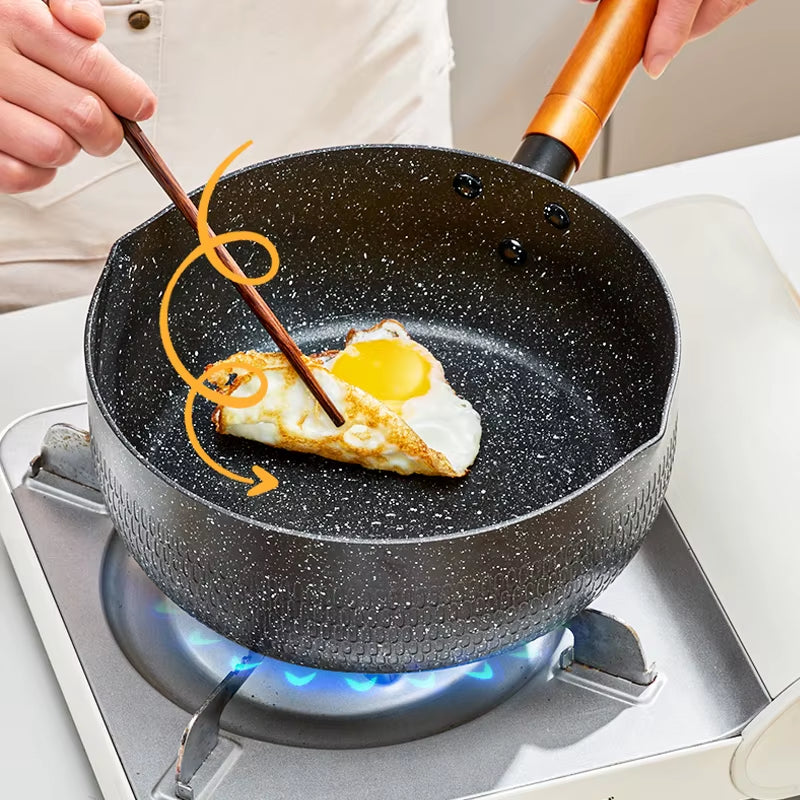 Multifunctional Snow Pot Non-Stick Pan Kitchen Utensils Stainless Steel Milk Pot Kitchen Practical Cookware Saucepan