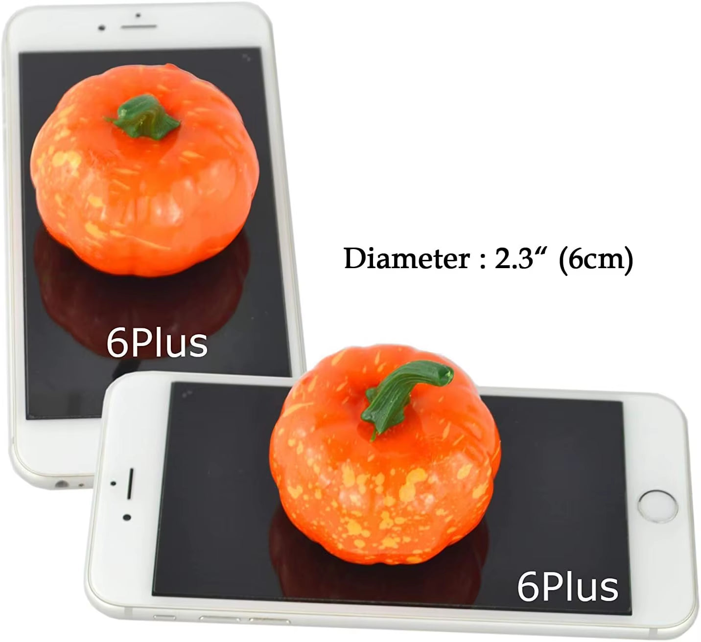 Thanksgiving Simulation Pumpkin Pumpkin Halloween Pumpkin Wreath Decoration Accessories 12Pcs Height 5.2Cm Diameter 4.2Cm