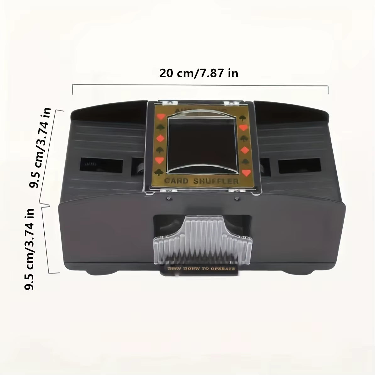 Automatic Poker Card Shuffler Board Games Battery Operated Playing Cards for Shuffle 2 Deck Automatic Hand Crank Home Card Games