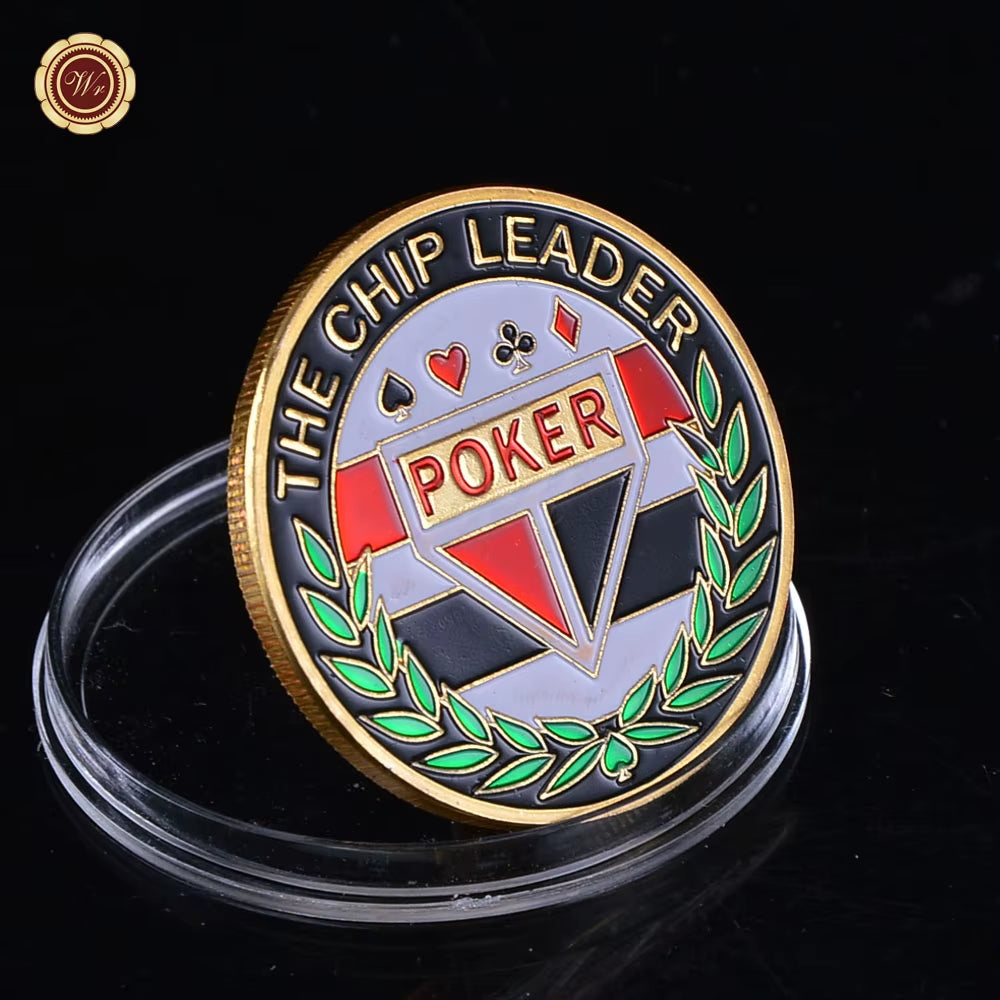 Metal Poker Card Guard Protector Poker Cards Metal Souvenir Chips Casino Dealer Coin Poker Game Hold'Em Accessories Lucky Item