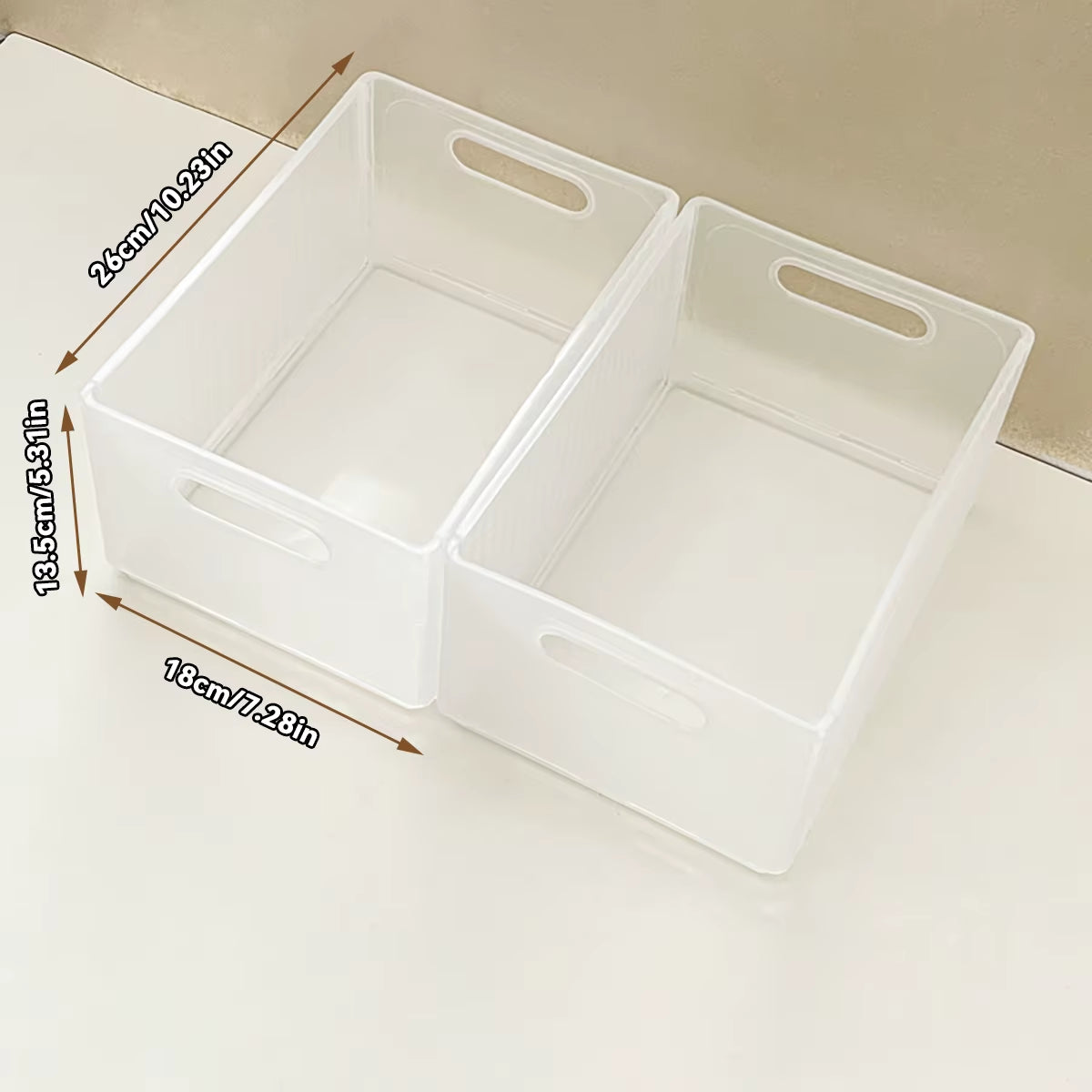 Foldable Cabinet Storage Organization Pull-Out Plastic Storage Box with Handle Large Capacity Storage Case Kitchen Organizer 