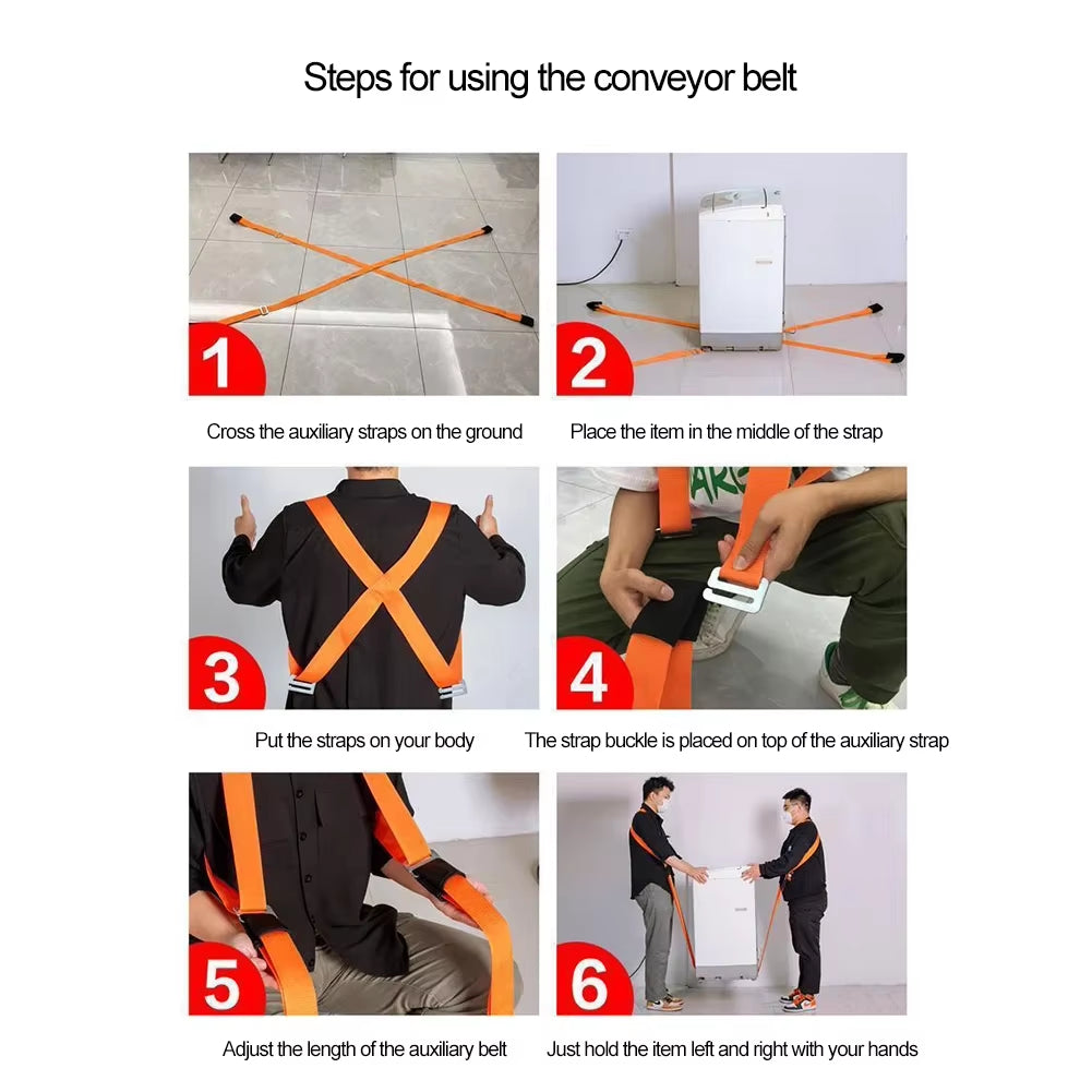 Furniture Moving Carrying Straps Labor-Saving Furniture Moving Shoulder Back Straps Lift Heavy Furniture Transport Belt Ropes