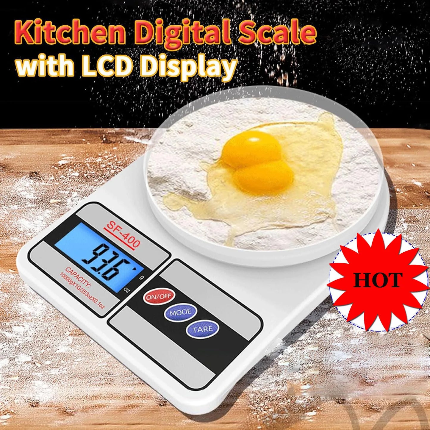 Digital Kitchen Scale 5Kg/1G High-Precision LED Electronic Scales Portable Food Weight Balance Measuring Home Kitchen Tools
