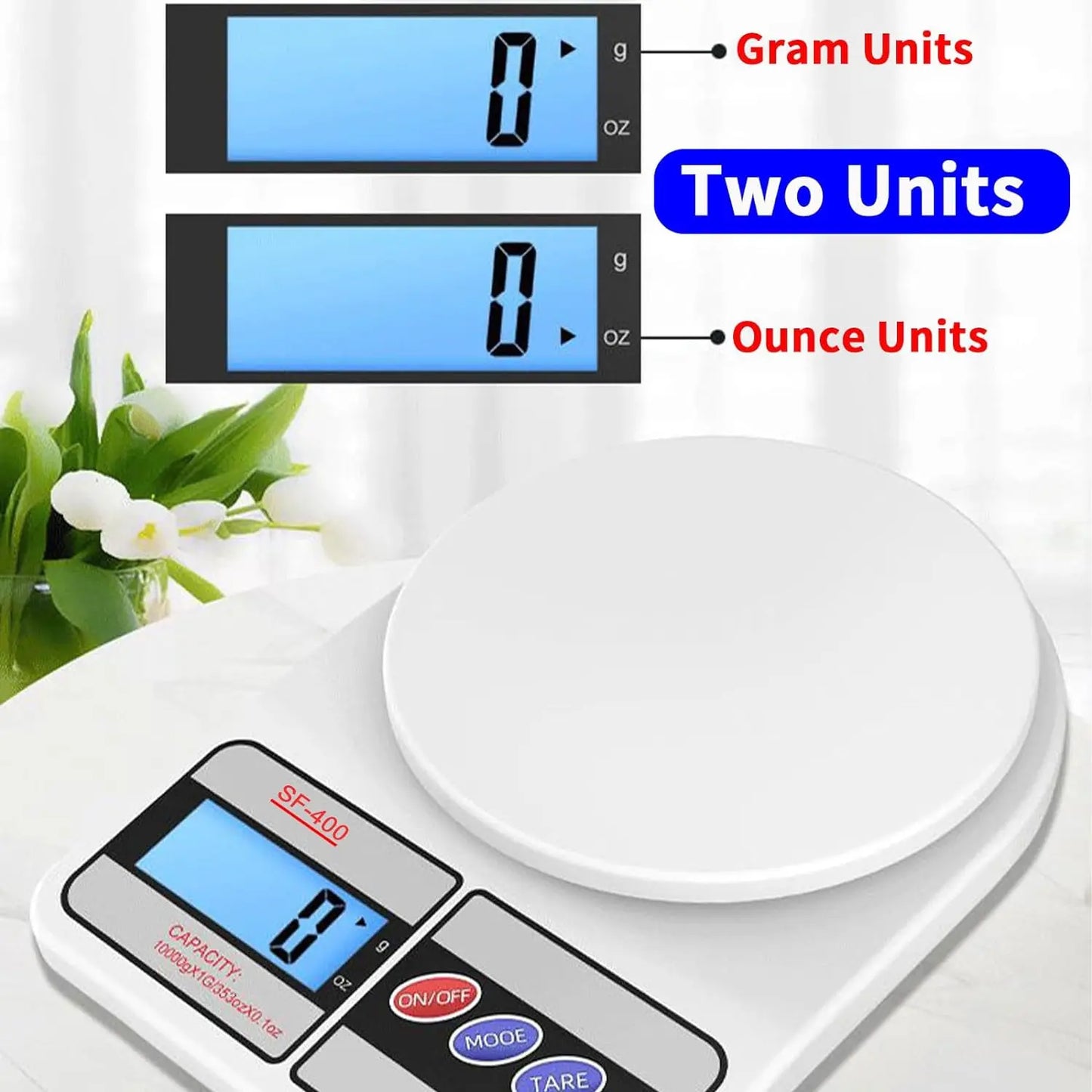 Digital Kitchen Scale 5Kg/1G High-Precision LED Electronic Scales Portable Food Weight Balance Measuring Home Kitchen Tools