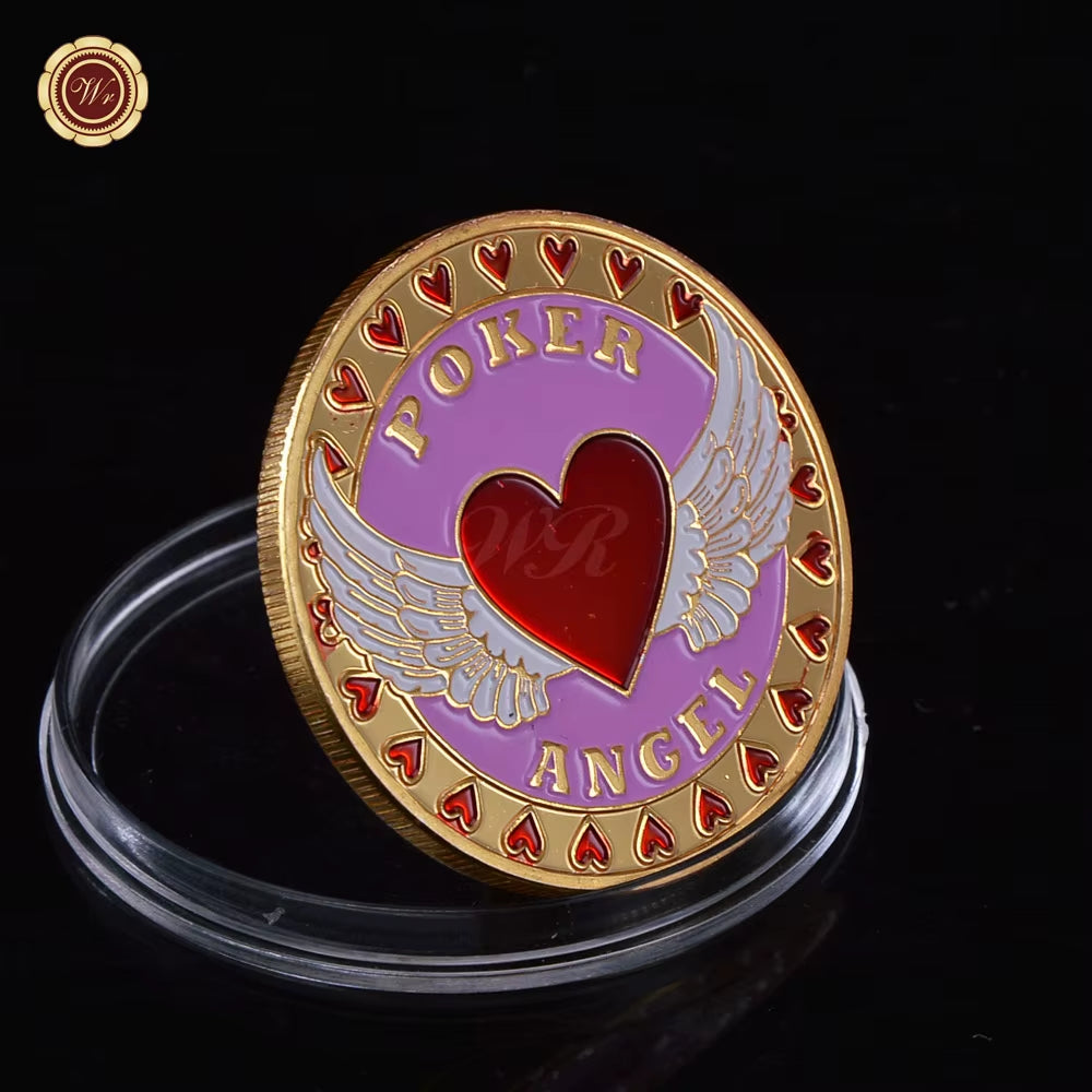 Metal Poker Card Guard Protector Poker Cards Metal Souvenir Chips Casino Dealer Coin Poker Game Hold'Em Accessories Lucky Item