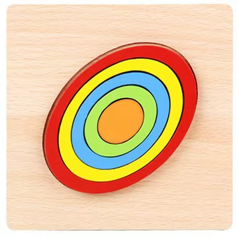 Stacking Puzzle Game Blocks Educational Toy for Kids Montessori Wooden Shape Sorting Puzzle Sensory Toys Developmental 1 2 3 4 Y