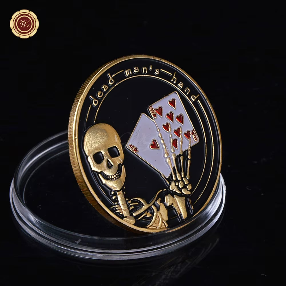 Metal Poker Card Guard Protector Poker Cards Metal Souvenir Chips Casino Dealer Coin Poker Game Hold'Em Accessories Lucky Item