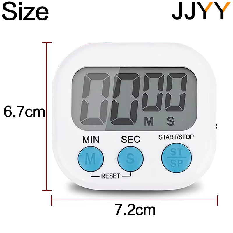LCD Digital Kitchen Timer Magnetic Cooking Large Count down up Clear Loud Alarm Home Kitchen Accessories