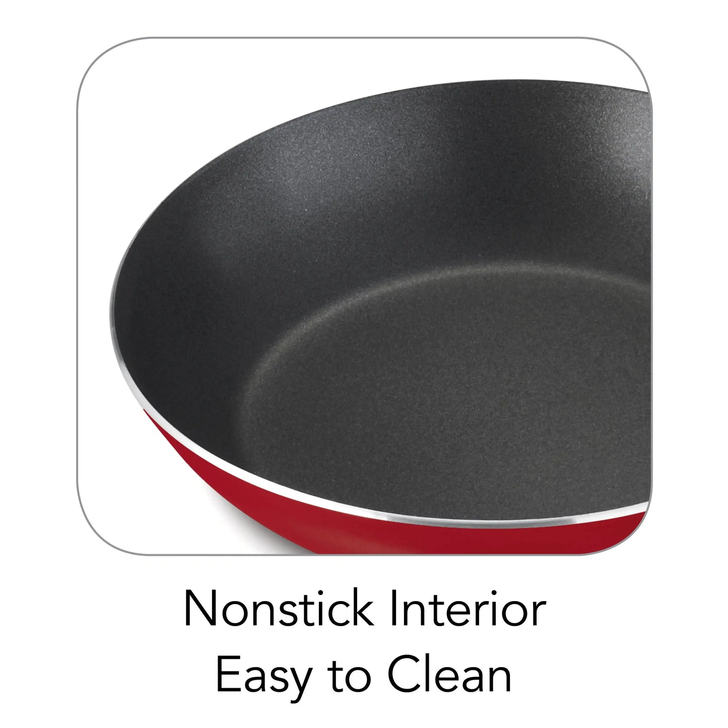 9-Piece Nonstick Cookware Set, Red, 18.37 X 6.50 X 11.88 Inches