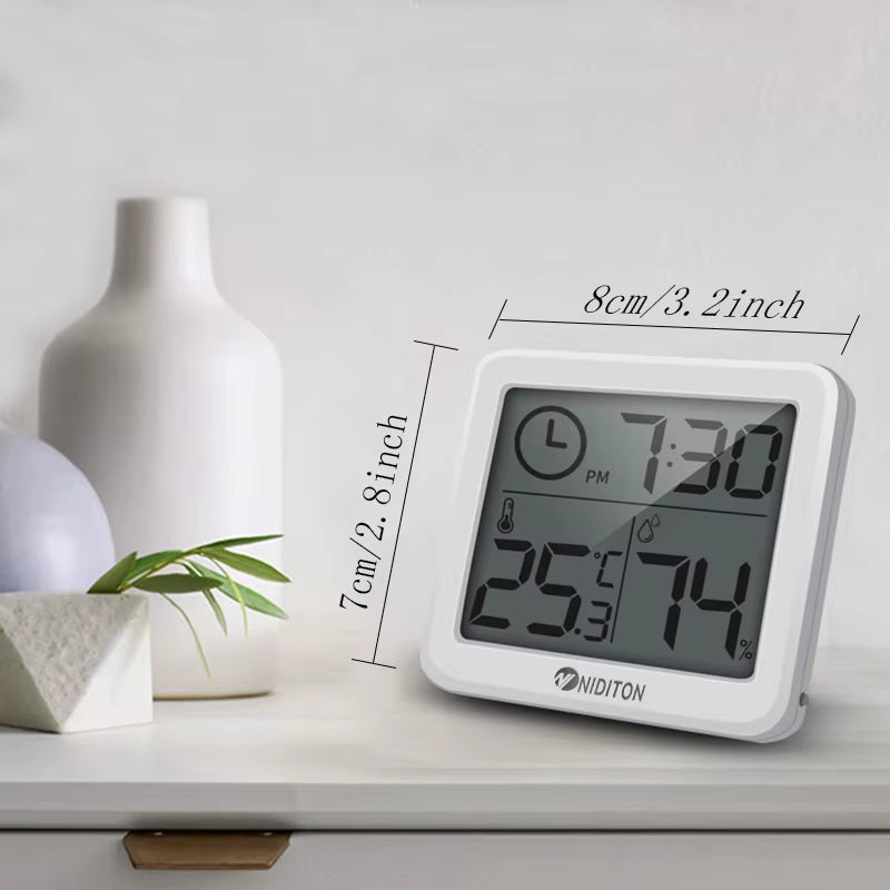 Digital Clock Desk Clock with Temperature Humidity Wall Clocks for Home Kitchen Office Desk Decorations
