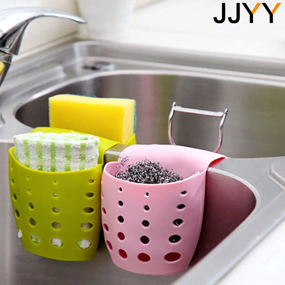 Kitchen Tools Kitchen Sink Saddle Style Double Silicone Sponge Holder Sink Rack Storage Organizer Soap Kitchen