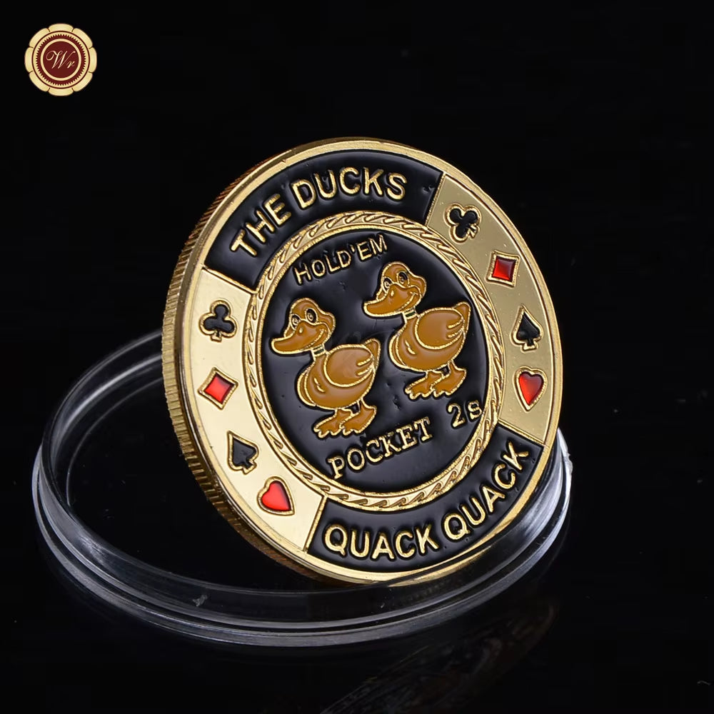 Metal Poker Card Guard Protector Poker Cards Metal Souvenir Chips Casino Dealer Coin Poker Game Hold'Em Accessories Lucky Item
