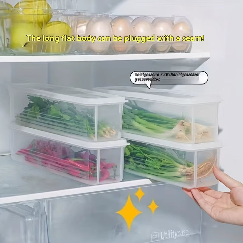 Refrigerator Fresh-Keeping Storage Box, Fresh-Keeping Artifact,Small Food Preservation Boxes,Transparent Sealed Storage Box