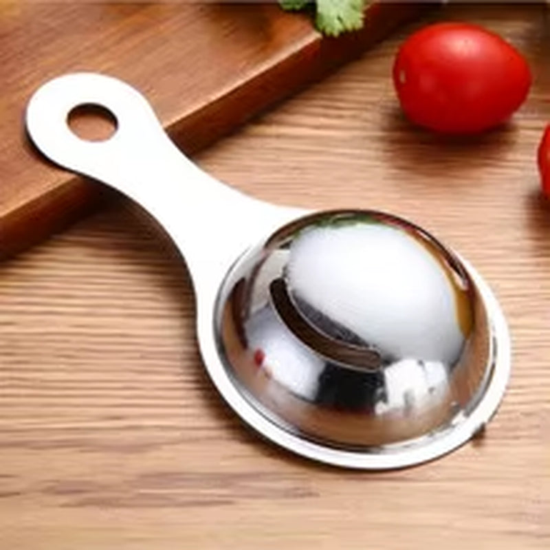 Egg Yolk Separator Stainless Steel Eggs White Filter Kitchen Gadgets Separating Funnel Spoon Divider Kitchen Utensils