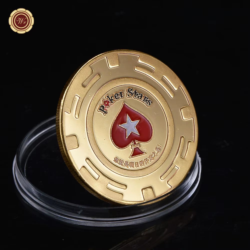 Metal Poker Card Guard Protector Poker Cards Metal Souvenir Chips Casino Dealer Coin Poker Game Hold'Em Accessories Lucky Item