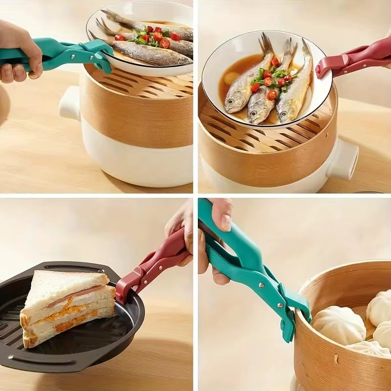 2-Pack Heat-Resistant Grippers - Thanksgiving Roast Pan Handlers & Holiday Oven Safety Mitts