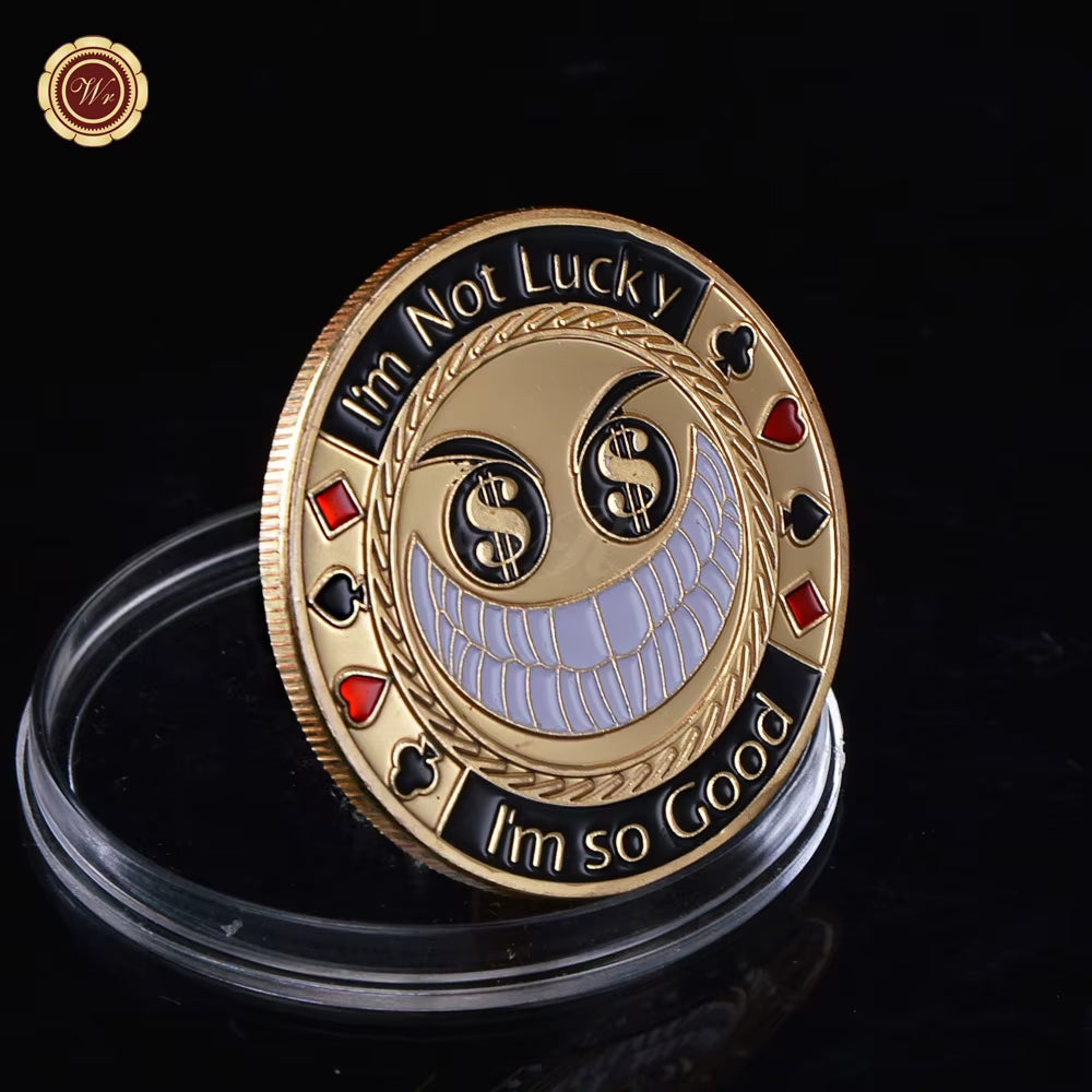 Metal Poker Card Guard Protector Poker Cards Metal Souvenir Chips Casino Dealer Coin Poker Game Hold'Em Accessories Lucky Item