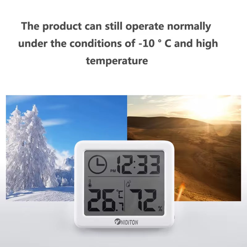 Digital Clock Desk Clock with Temperature Humidity Wall Clocks for Home Kitchen Office Desk Decorations