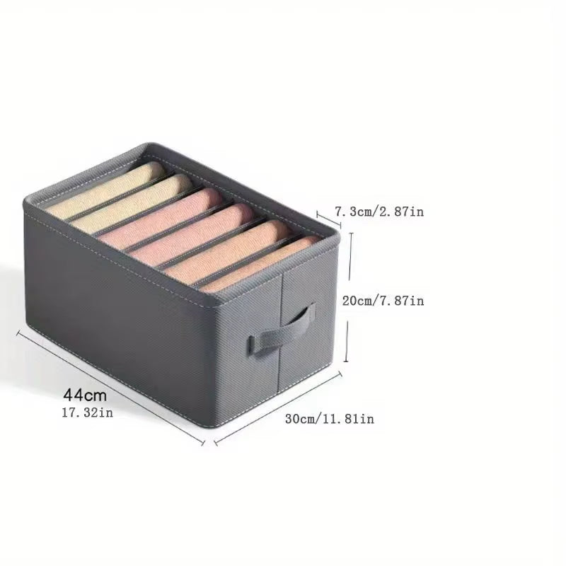 1Pc 6/7/9 Grids Clothes Storage Box Shirt Storage Box Compartment Storage Box Closet Organizer Home Storage Organization