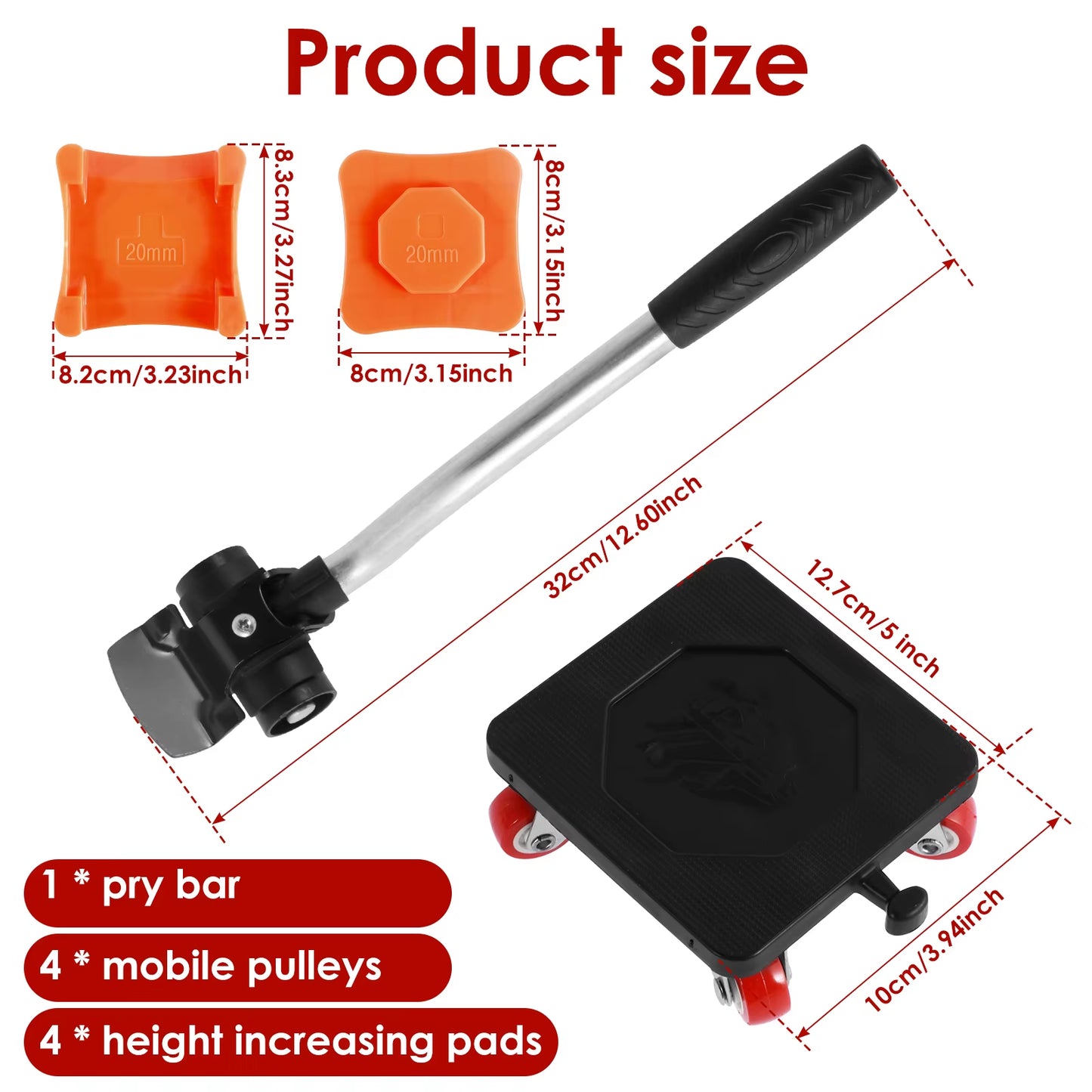 New Heavy Duty Furniture Lifter Furniture Mover Set Washing Machine Refrigerator Transport Tool Lifting Moving Furniture Helper