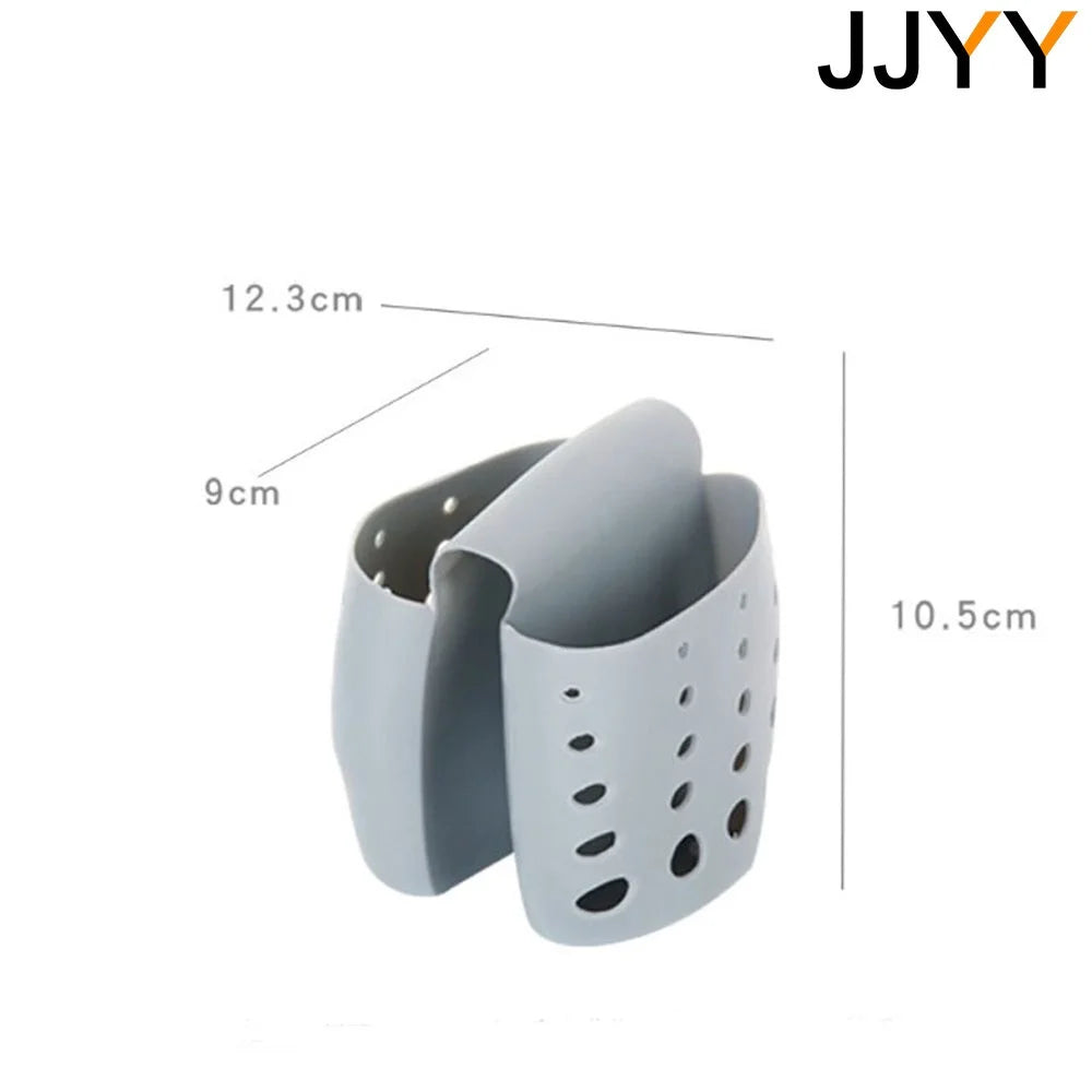 Kitchen Tools Kitchen Sink Saddle Style Double Silicone Sponge Holder Sink Rack Storage Organizer Soap Kitchen