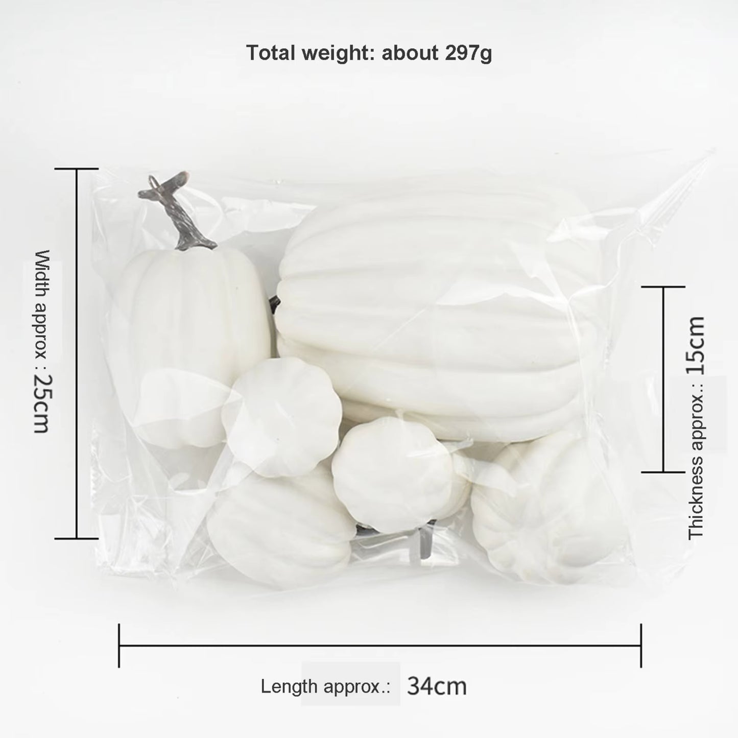 Artificial Pumpkins Assorted Fake Simulation Pumpkin for Halloween Thanksgiving Party Home Decoration DIY Halloween Props