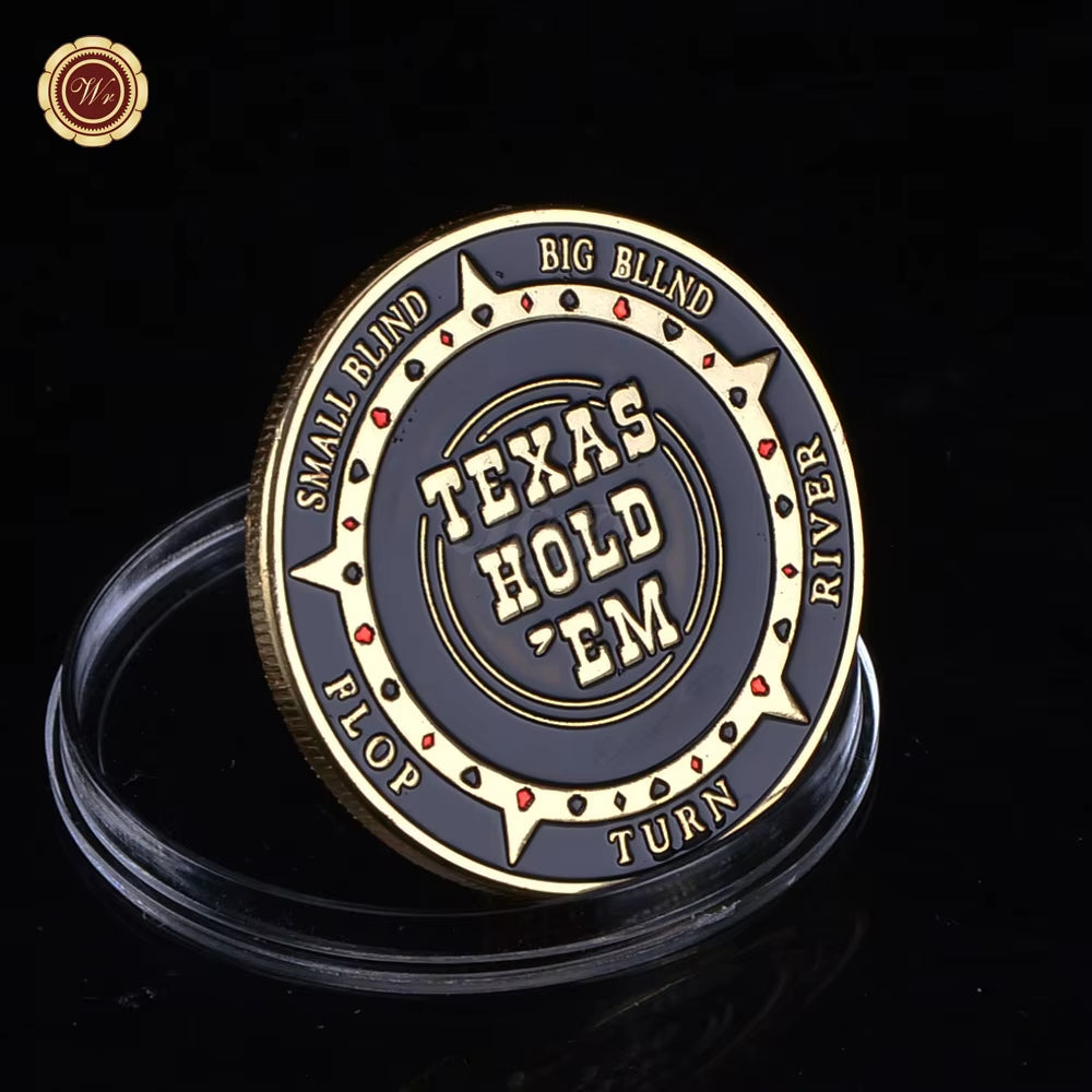 Metal Poker Card Guard Protector Poker Cards Metal Souvenir Chips Casino Dealer Coin Poker Game Hold'Em Accessories Lucky Item