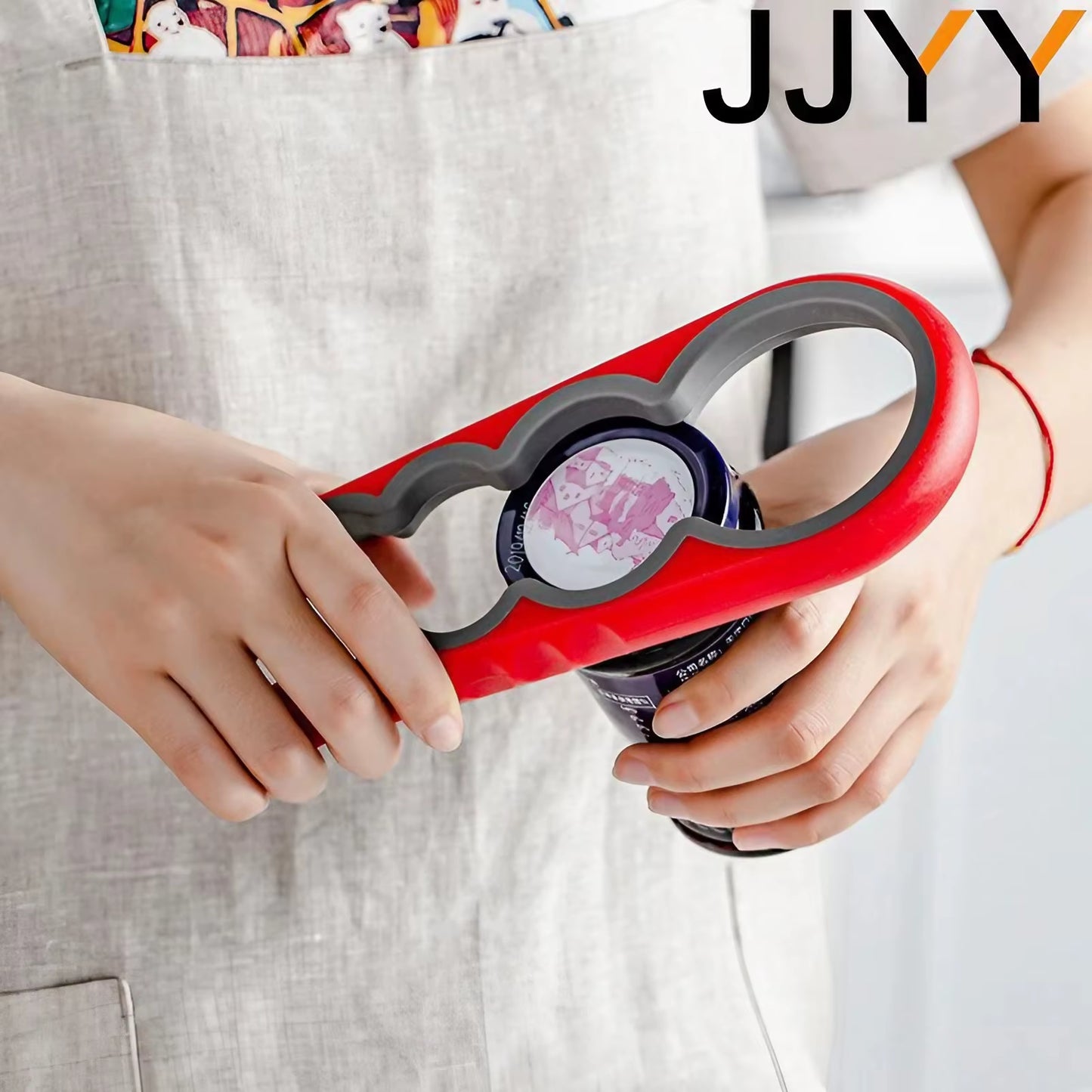 JJYY Multi-Functional Home Kitchen Can Opener Non-Slip Twist Bottle Opener Lid Opening Tool Kitchen Supplies