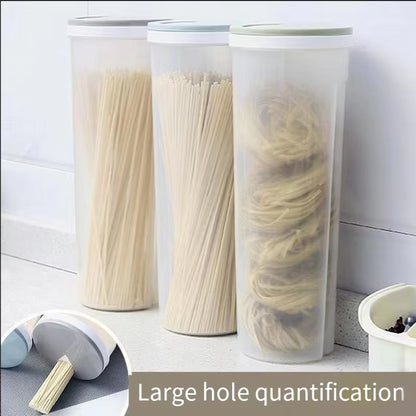 1Pc Noodles Sealed Can Food Storage Spaghetti Noodle Pasta Container with Locking Lid Food Grade Plastic Kitchen Storage