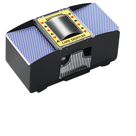 Automatic Poker Card Shuffler Board Games Battery Operated Playing Cards for Shuffle 2 Deck Automatic Hand Crank Home Card Games
