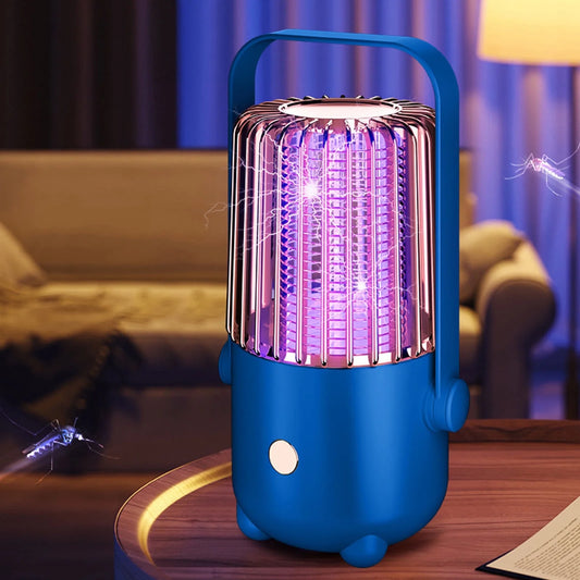 Indoor Mosquito Zapper Trap, 1000V Electric Bug Killer for Home/Kitchen/Restaurant, Usb-Powered Fly & Gnat Catcher with Hanging/Tabletop Design, 20-100㎡ Coverage