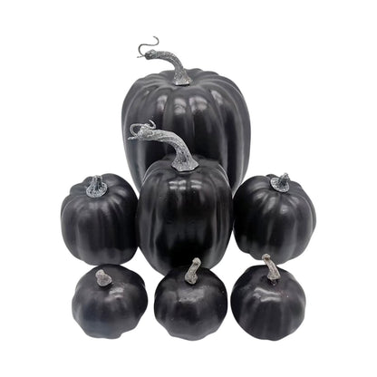 Artificial Pumpkins Assorted Fake Simulation Pumpkin for Halloween Thanksgiving Party Home Decoration DIY Halloween Props