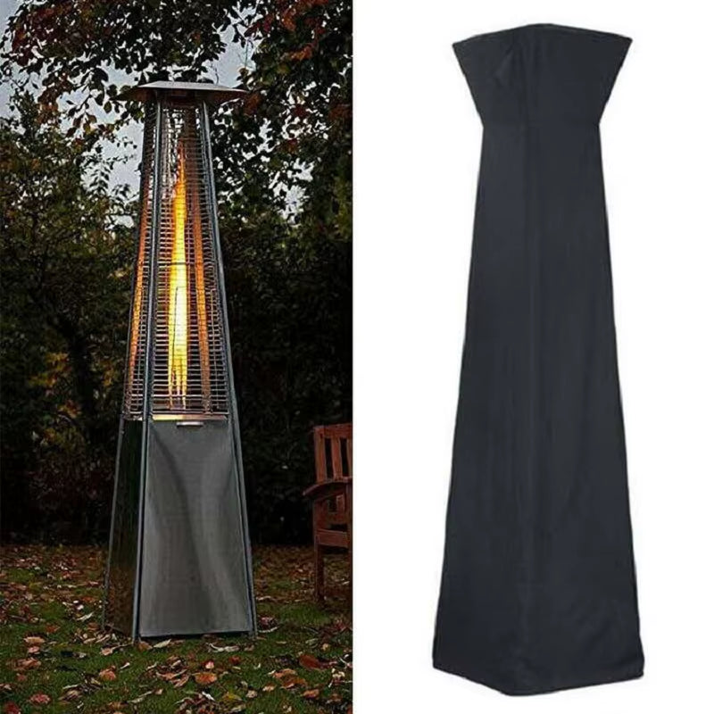 Patio Heater Cover 210D Waterproof Garden Furniture Protector Dustproof Sunscreen Tower Heater Cover Outdoor Furniture Protector