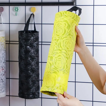 Wall Mounted Sundries Storage Bag Trash Hanging Storage Organization Accessories Garbage Bags Dispenser Vegetable Holder