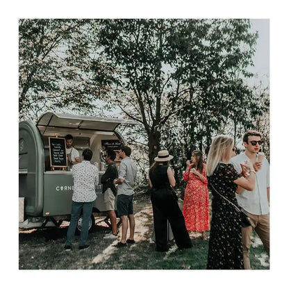 2025 High Quality Outdoor Kitchen Food Trailer with Full Kitchen Stainless Steel Mobile Kitchen Fast Food Truck