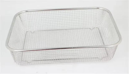 Square Thick Stainless Steel Rectangle Vegetable Fruit Washing Kitchen Utensil Colander Kitchen Sink Wash Basket for the Kitchen