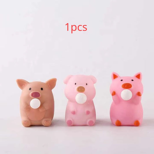 Fidget Toys Cute Pig Squishy Toys Piggy Squeeze Toys Cute Pigman Sensory Stress Toys Stress Relief Toys for Kids and Adults