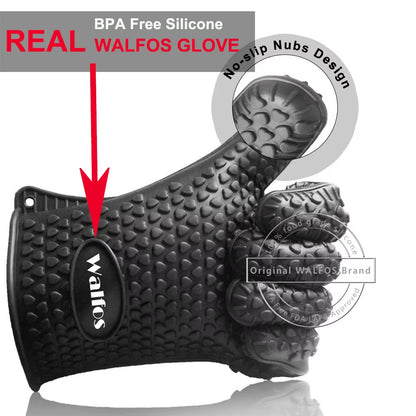 Silicone Oven Kitchen Glove Heat Resistant Thick Cooking BBQ Grill Glove Oven Mitts Kitchen Gadgets Kitchen Accessories